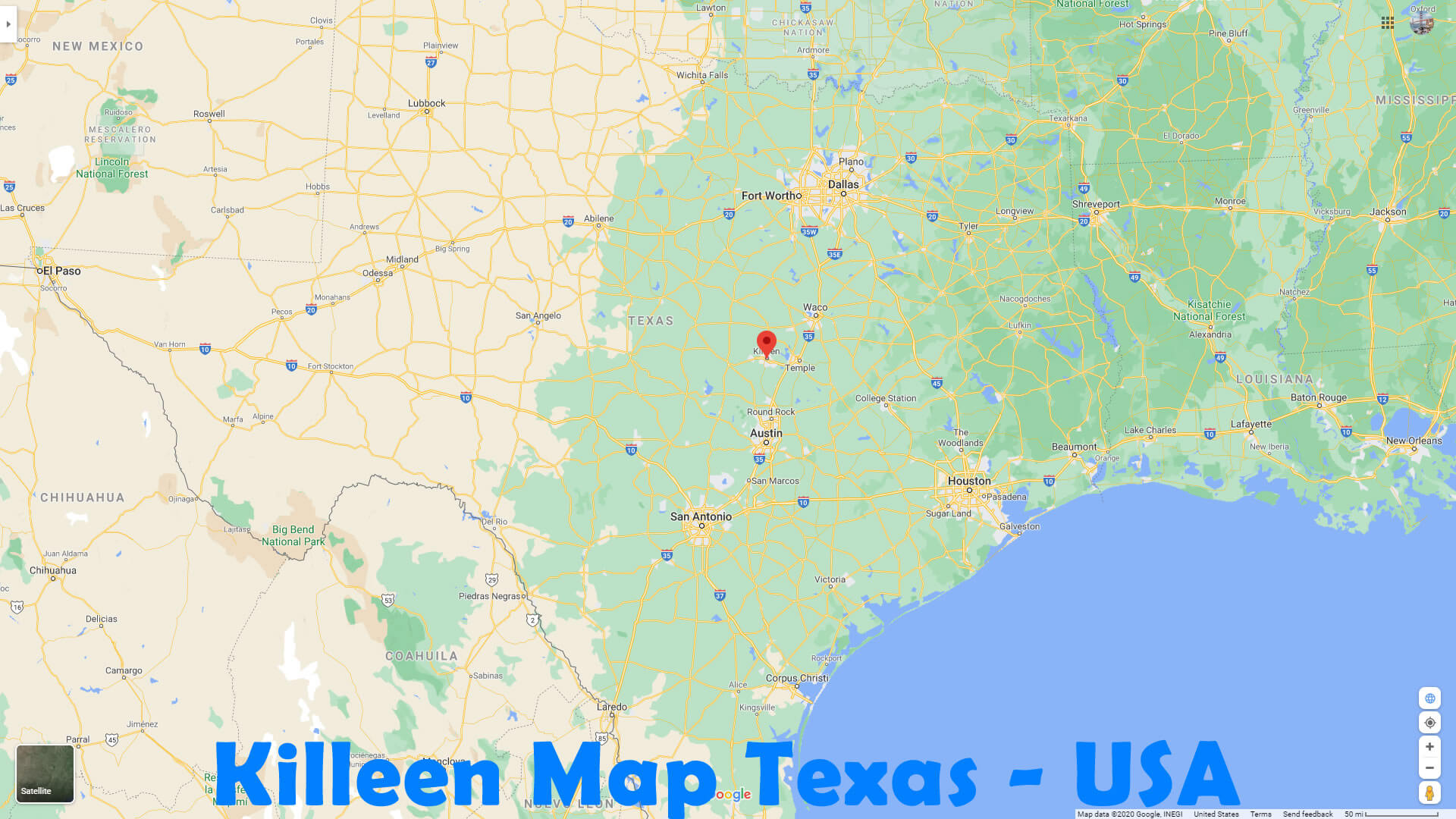 Killeen Map Texas   USA